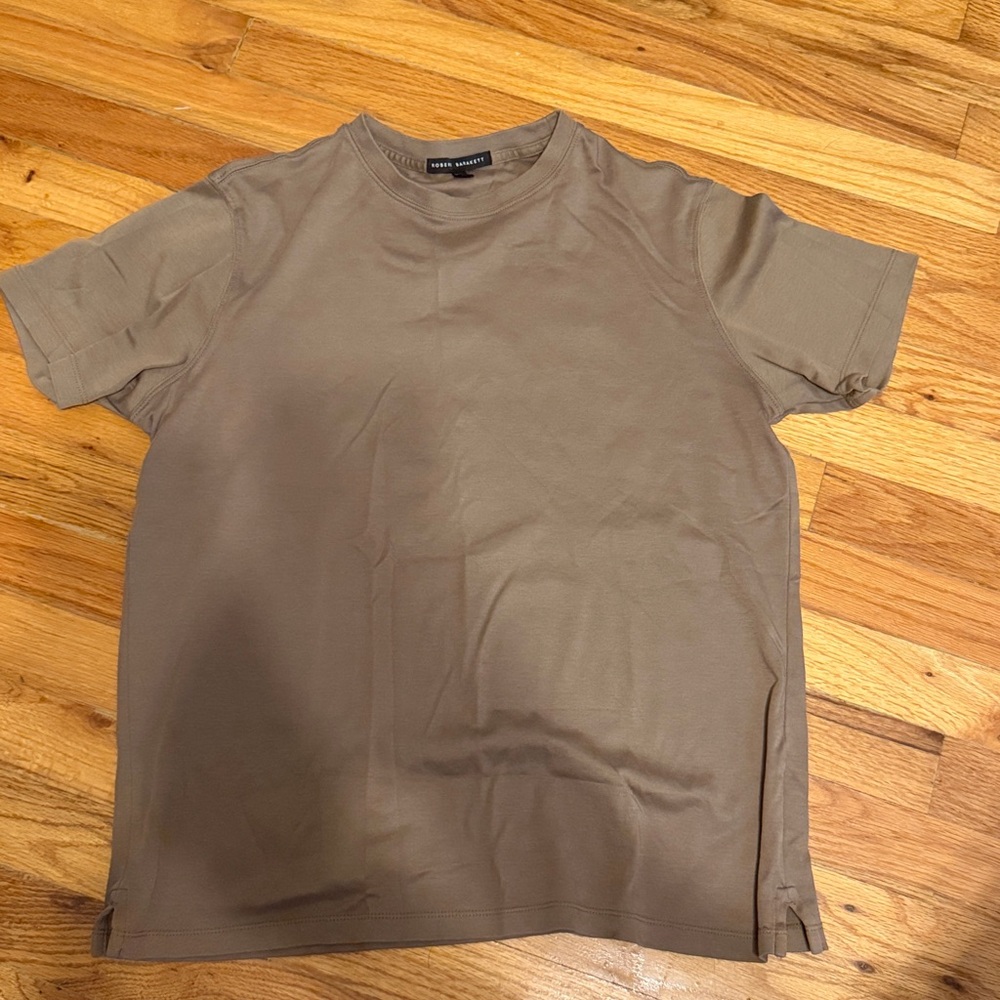 Robert Barakett The Barakett Pima Cotton Short Sleeve Tee | Crewneck | Shitake